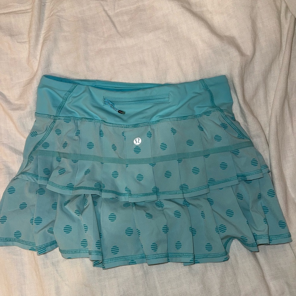 lululemon athletica Teal Patterned Mini Skirt
